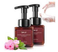 Savon Moussant Doux Parfum Rose - avec Acide Hyaluronique et Vitamine E | Pour un Lavage des Mains Quotidien Hydratant | Lot de 2 x 225 ml