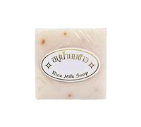 Savon naturel au lait de riz, savon de riz thaïlandais fait à la main, savon éclaircissant au riz avec extrait de riz, savon clarifiant et hydratant pour le visage et le corps, savon de riz thaï