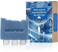 Savon Naturel Pour Homme, Sans Huile De Palme, Végétalien Et Peaux Sensibles, Savon De Douche Solide Pour Le Corps, Le Visage, Les Cheveux, Bio Avec Des Huiles (100 G)
