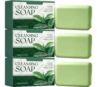 Savon nettoyant à l'huile d'arbre à thé pour le visage, le corps et les mains, savon nettoyant en profondeur, savon de douche à l'huile d'arbre à thé, parfum rafraîchissant et mousse douce, idéal pour