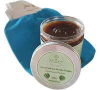 Savon Noir À La Menthe Pouliot Avec Gant Offert-Exfoliation Naturelle Et Hydratation-Purifie Et Adoucit La Peau-Idéal Pour Hammam Et Soins Du Corps-Format 200g