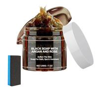 Savon Noir à L'argan Et à La Rose,Savon Noir Du Maroc,Organic Moroccan Black Soap,Savons Noirs Marocain à Biologique,Savons Noirs Corps,Soap Noires Gommage,Soaps Exfoliant Pour Le Corps Au Black Soaps