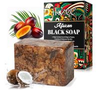 Savon Noir Africain Biologique, Savon Africain Contre L'Acné Et Les Taches Brunes, African Black Soap Barre De Savon Noir Brut Pour Tous Les Types De Peau - Visage, Corps, Cheveux, 100g