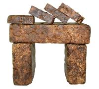 Savon noir africain brut de 2 kg. Barres en vrac 100 % naturel pur du Ghana. Traitement de l'acné, aide à lutter contre l'eczéma et le psoriasis, peau sèche, scariums et taches sombres. Idéal pour les