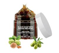 Savon Noir Marocain,Morocco Black Soap,Gommage Corps,Savon Exfoliant Pour Le Corps Au Savon Noir,Gel Douche Exfoliant,200g