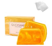 Savon Parfumé Doré Hydratant Et Nettoyant En Profondeur, Savon Doré Au Parfum Longue Durée, Nourrissant Et Soyeux, Améliore L'élasticité De La Peau Du Visage Et Du Corps (1pcs)