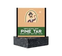 Savon Parfuméé Homme Naturel, Savon Au Goudron De Pin Solide Corps Bio, Fait Main Barre Naturel, Nettoyage En Profondeur, Elimine Acariens, Saleté Et Sébum, Hydrater, Éclaircir, 100g