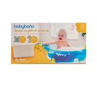 Babybaño Éponge de bain jetable pour bébés et enfants de 0 à 3 ans - Éponge de bain à usage unique avec gel pédiatrique et dermatologique - Lot de 25