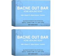 Savon pour l'acné du dos, Savon anti-acné régulateur de sébum, Nettoyant exfoliant naturel, Élimine en douceur l'excès de sébum, Améliore la texture des peaux rugueuses