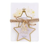 Savon pour les mains Accentra WINTER MAGIC, présenté dans un coffret cadeau orné d'une breloque étoile dorée, 100 g, parfum Vanille givrée, cadeau de Noël exclusif pour les femmes