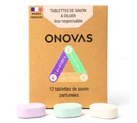 Savon pour les Mains en Pastilles à Diluer - 12 Tablettes Écologiques - Recharge Zéro Déchet - Parfum Naturel - Économique & Pratique