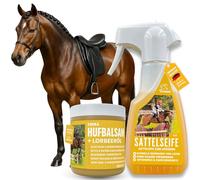 Savon pour selle + graisse pour sabot à l'huile de laurier I Baume + graisse pour cuir I Soin des sabots sains I Teinture I Soin du cuir Baume pour cuir I Nettoyant nettoyage selle bridon 250 500ml
