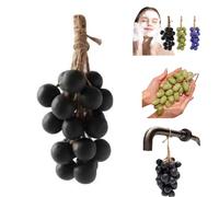Savon raisin sur une corde, savons faits à la main en forme de raisin, savons artisanaux naturels à froid pour le visage, la douche corporelle et les mains, barres de savon décoratives, décoration
