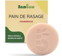 Savon Rasage Femme 80G, Savon À Raser À L`Argile Rouge & Beurre De Karité, Savon De Rasage Exfoliant Pour Tous Types De Peau, Savon De Rasage Solide À La Framboise[Z974]
