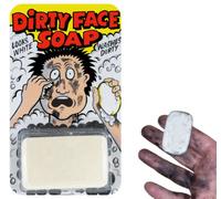 Savon salissant - Savon blanc qui lave noir - Dirty face soap - Farce et attrape