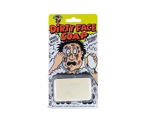 Savon salissant - Savon blanc qui lave noir - Dirty face soap - Farce et attrape