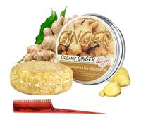 Savon Shampoing Solide Gingembre,Shampoing Solide Au Gingembre Filet Moussant,Savon De Shampooing Au Gingembre,Soap Cover Bar Savon,Reverse Grey Hair Bar Shampooing,Solid Shampoo Bar
