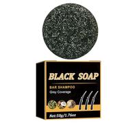 Savon Shampooing Assombrissant - 2,48 inches Barre Solide | Couverture Anti-Gray Cheveux & Barbe | Restauration Naturelle Cheveux Gris, Soin Cuir Chevelu, Volume Pour Hommes & Femmes