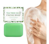 Savon Solide À L'Huile Essentielle D'Arbre Thé, Savon D'arbre À Thé Antifongique Antifongique, Nettoyant Visage Naturel Hygiène Artisanal Soin Peau, Odeurs Et Les DéMangeaisons, La Peau Et La Douche