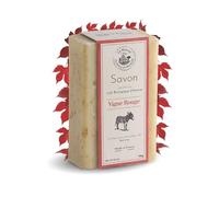Savon Solide Bio au Laît d'ânesse - Savon Parfumé Vigne Rouge - 98% d’ingrédients d’origine végétale - Fabriqué en Provence -Main & Corps 115g
