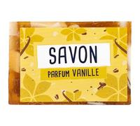 Savon Solide en Tranche Senteur Vanille - Glycérine Végétale 100 g - Adapté à Tous Types de Peau - Hydratation Douceur et Parfum Envoûtant - Soin Douche Hydratant Corps - French Tendance