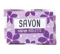 Savon Solide Glycérine Végétale 100 g - Senteur Violette - Adapté à Tous Types de Peau - Pour Hydratation et Nettoyage Doux - Soin Douche Parfum Floral et Apaisant - French Tendance