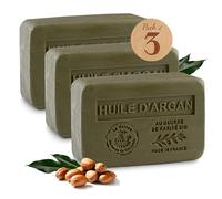 Savon Solide Karité Huile d'Argan - Lot de 3x250g - Enrichi en Beurre de Karité Bio - Savon Naturel Parfumé de Grasse - Fabriqué en Provence - 97% Végétal
