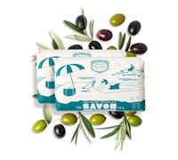 Savon Solide Olive 2x250g - Savon Mains & Corps - Panier des Sens | Duo collector zéro plastique, 97% naturel, huile d’olive, parfum linge propre inspiré du Savon de Marseille.