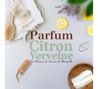 Savon Solide parfum Citron Verveine- Enrichi en Beurre de Karité Bio - Savon Parfumé - 100% Végétale- Fabriqué en Provence - Main & Corps Hydratant - 3x125g
