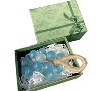 Savon sur une corde, savon en forme de raisin fait main à l'arôme naturel avec boîte pour le lavage des mains, du corps et du visage (Gulong)