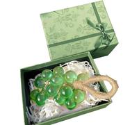 Savon sur une corde, savon fait main en forme de raisin à l'arôme naturel avec boîte pour le lavage des mains, du corps et du visage (arôme fruité)