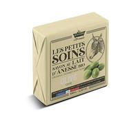 Savon Surgras Lait d’Ânesse Bio Olive - Hydratant et Doux - Visage et Corps - 100g - Les Petits Soins - Fabriqué en France