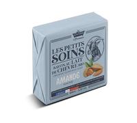 Savon Surgras Lait de Chèvre Bio Amande - Hydratant et Apaisant - Visage et Corps - 100g - Les Petits Soins - Fabriqué en France
