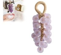 Savon suspendu en forme de grappe de raisin, fait main, à base d'huile de coco, parfumé aux extraits de fruits naturels, idéal pour le lavage des mains et comme cadeau (1pcs-b)