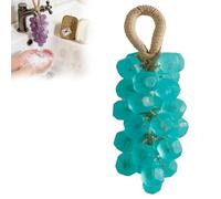 Savon suspendu en forme de grappe de raisin, fait main, à base d'huile de coco, parfumé aux extraits de fruits naturels, idéal pour le lavage des mains et comme cadeau (1pcs-d)