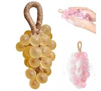 Savon suspendu en forme de grappe de raisin, fait main, à base d'huile de coco, parfumé aux extraits de fruits naturels, idéal pour le lavage des mains et comme cadeau (1pcs-k)