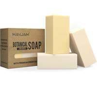 Savon Végétal -Savon Botanique-Pour Tous Les Types De Peau (3 X 100 G)-Huiles Essentielles De Citronnelle,D'encens Et Camomille Romaine-Pour Le Visage Et Le Corps