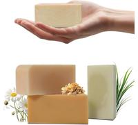 Savon Végétal - Savon Botanique - Pour Tous Les Types De Peau (3 X 100 G) - Huiles Essentielles De Citronnelle, D'encens Et Camomille Romaine - Pour Le Visage Et Le Corps