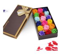 Savon - ZGEER - Coffret Cadeau 18 Roses Parfumées - Multicolore - Alternative aux fleurs naturelles