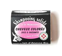 Savonnerie Aubagnaise Shampooing Solide Bio Cheveux Colorés Secs et Cassants à la Kératine Enrichi au Lait d'Anesse BIO