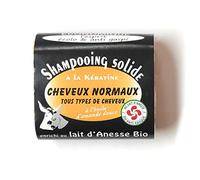 Savonnerie Aubagnaise Shampooing Solide Bio Kératine Enrichi au lait d'Anesse BIO pour cheveux normaux tous types de cheveux à l'huile d'amande douce Economique anti gaspi