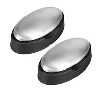 Savons Anti-rouille en Acier Inoxydable 304, 2/3 Pcs Barre de Savon avec Base pour éliminer l'odeur de Poisson, d'ail et d'oignon des Mains