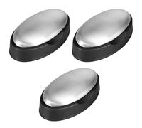 Savons Anti-rouille en Acier Inoxydable 304, 2/3 Pcs Barre de Savon avec Base pour éliminer l'odeur de Poisson, d'ail et d'oignon des Mains