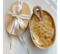 Savons au raisin, savon artisanal original personnalisé en cristal, savon doux nettoyant sur corde, savons ménager parfumés à la main avec un parfum longue durée (Jaune clair)