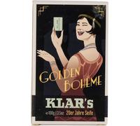 Savons Klar 20er Retro Savon Golden Bohème 100g, certifié Cosmos, sans huile de palme