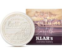 Klar Seifen Savon Castella 90 g (sans huile de palme), parfum frais, floral et légèrement épicé, avec relief du château de Heidelberg 10972
