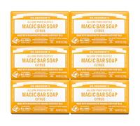 Savons magique du Dr Bronner Pure-savon de Castille, All-One chanvre agrumes orange, Bars 5 onces (pack de 6)