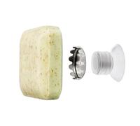 SAVONT 1 Porte-Savon Protector et Classic Edition avec Aimant 100% Inoxydable, sans perçage, avec Ventouse, pour lavabo, Douche et Baignoire (Protector Edition Transparent, 1 x)
