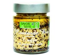 SAVOR ET SENS-Moutarde truffe noire poivre noir Savor et Sens - 130 g