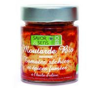 SAVOR & SENS-Moutarde bio aux tomates séchées et épices fumées 130 g